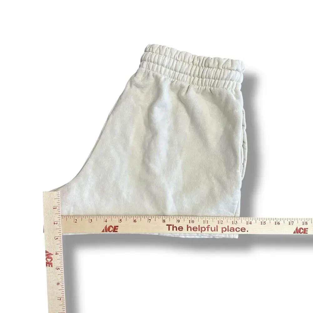 Talentless 100% Cotton Fleece Lounge Shorts Women’s Medium Cream Off‎ White